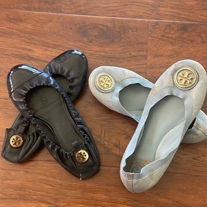 Used Tory Burch slide on shoes.